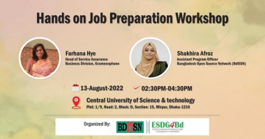 Hands on Job Preparation Workshop & Career Talk at Central University of Science & Technology
