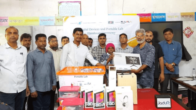 Digital Devices and Portable STEM Lab Handover in Naihati Secondary Girls School, Rupsha, Khulna,