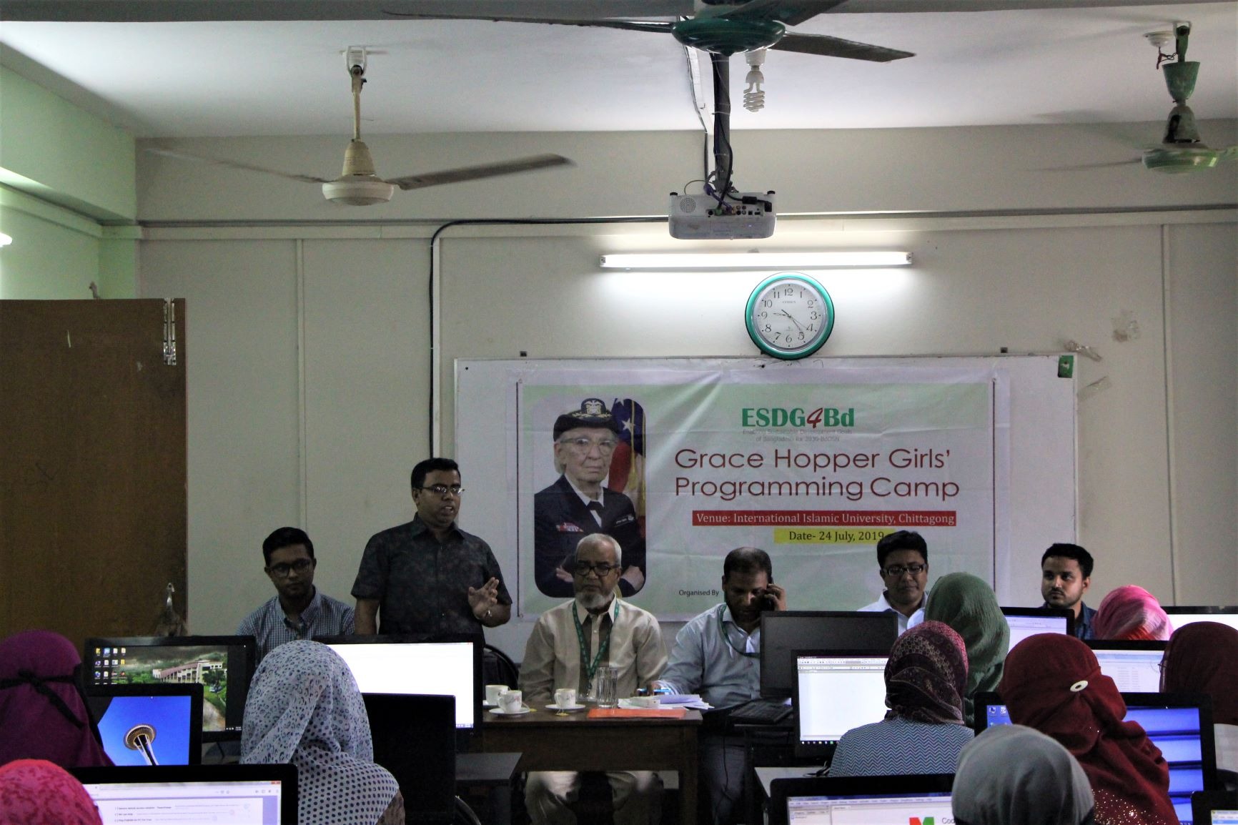 Grace Hopper Girls' Programming Camp Concluded at International Islamic University, Chittagong
