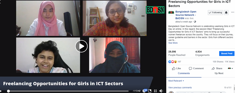 freelancing opportunities for girls in ict sectors