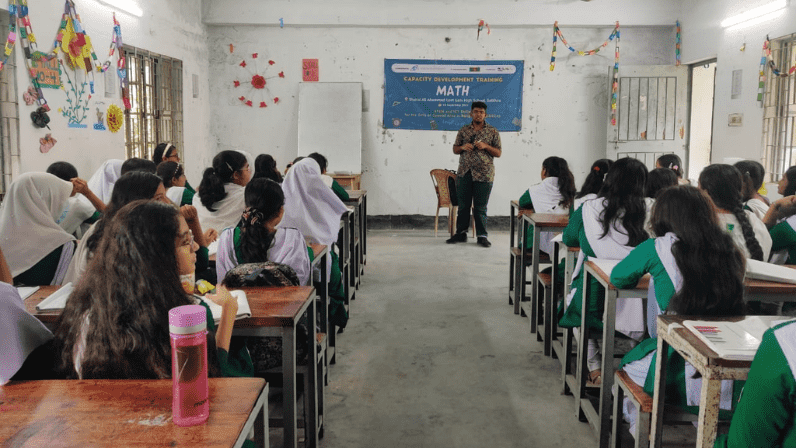 Mathematics and Programming sessions were conducted at Shaheed Kamel Model High School, Tala, Satkhira