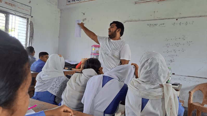 Mathematics and Programming sessions were conducted at Perikhali Model Secondary School, Rampal, Bagerhat