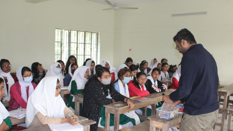 Robotics and Science sessions were conducted at Shaheed Ali Ahmed Govt. Girls High School, Tala, Satkhira