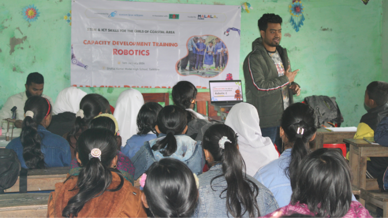 Robotics and Science sessions were conducted at Shaheed Kamel Model High School, Satkhira