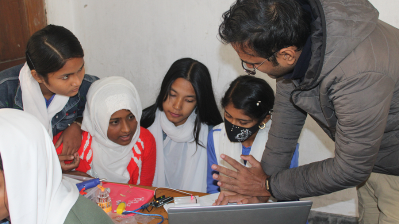 Robotics session were conducted at Perikhali Model Secondary School, Rampal, Bagerhat