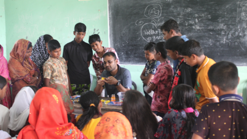 Robotics and Science sessions were conducted at Bara Katali ML. Model High School, Bagerhat