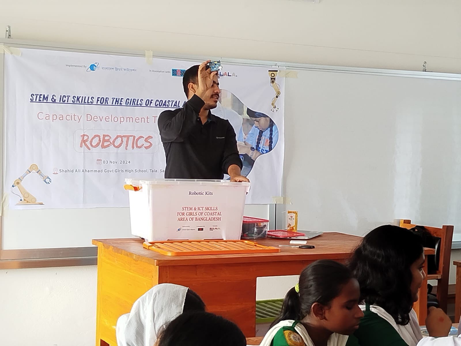 Robotics sessions were organized in Tala Upazila, Satkhira