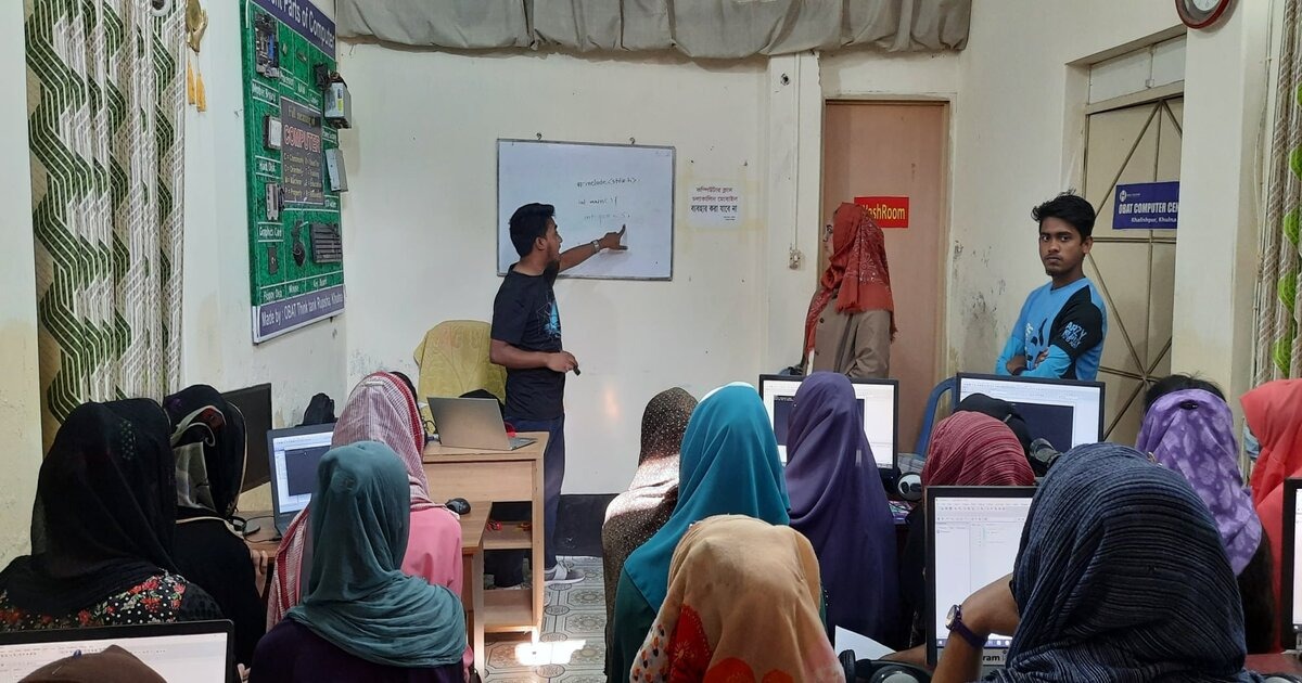 ওব্যাট আইটি সেন্টার, খালিশপুর, খুলনা- এ অনুষ্ঠিত হলো "বিডি গার্লস কোডিং হ্যালো ওয়ার্ল্ড প্রোগ্রামিং ওয়ার্কশপ"