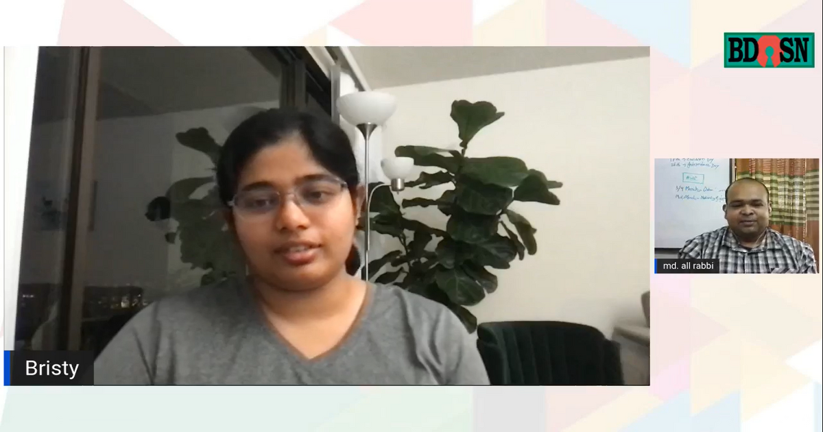 বিডি গার্লস কোডিং লাইভ সেশন-২ (বৃষ্টি শিকদার, সিনিয়র সফটওয়্যার ইঞ্জিনিয়ার, গুগল)